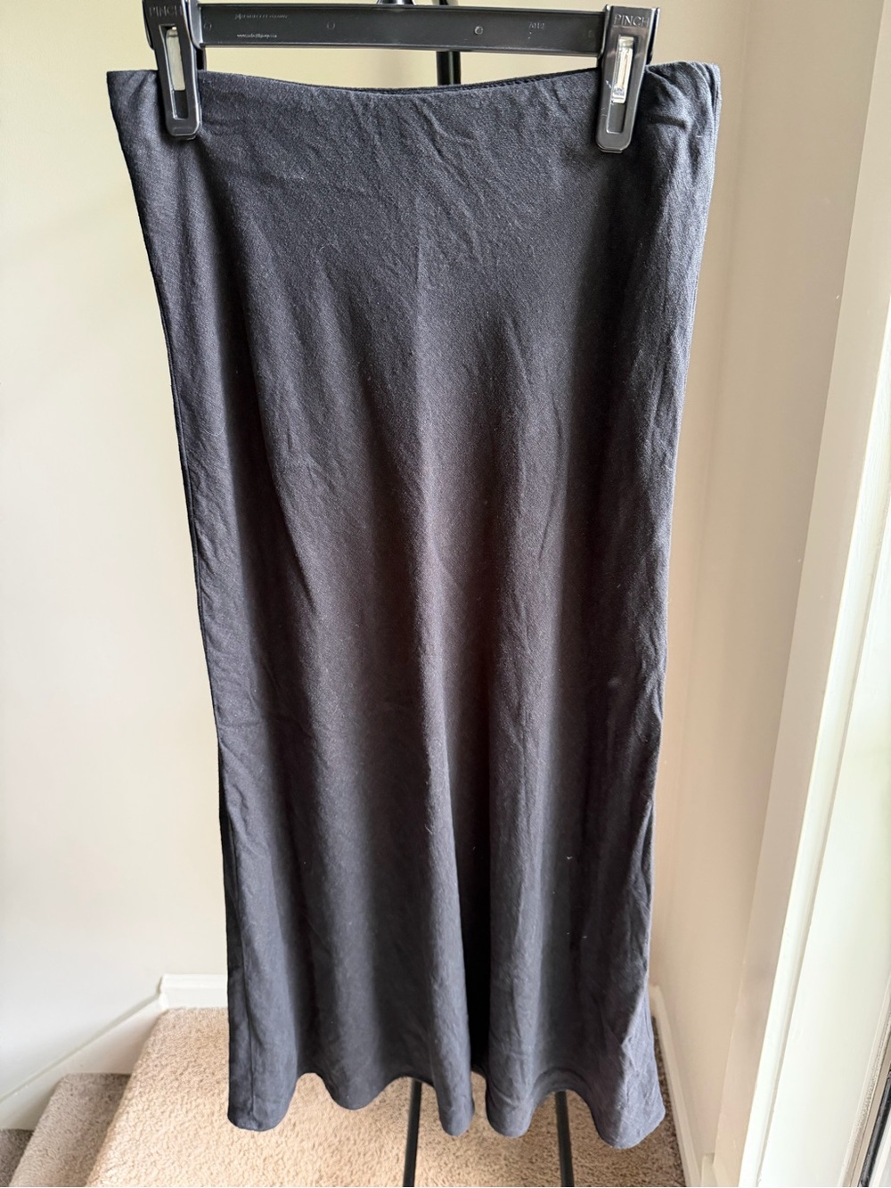 Abercrombie & Fitch Black Linen Maxi Skirt - with Liner - XSmall Tall